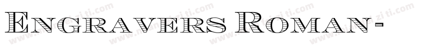 Engravers Roman字体转换